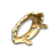 PureCrystal Navette cabochon setting 10x5mm Gold-colored|raw }}