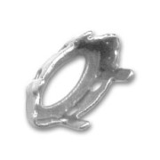 PureCrystal Navette cabochon setting 10x5mm Old silver-colored|raw }}