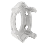 PureCrystal Navette cabochon setting 10x5mm Rhodié