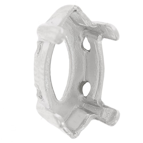 PureCrystal Navette cabochon setting 10x5mm Rhodié