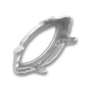 PureCrystal Navette cabochon setting 15x7mm Old silver-colored|raw }}