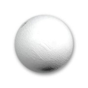 Wooden round beads 15mm White x5