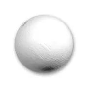 Wooden round beads 15mm White x5