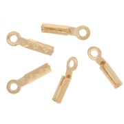 Mini End clip 0,6 mm fine gold plated x10|raw }}