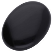 Oval cabochon 40x30mm Black Agate|raw }}