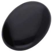 Oval cabochon 40x30mm Black Agate