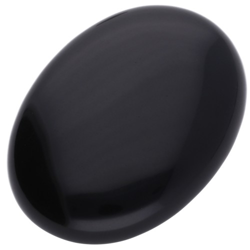 Oval cabochon 40x30mm Black Agate