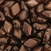 Czech Glass beads Gemduo 2 holes 8x5 mm Halo Tangerine x10g|raw }}