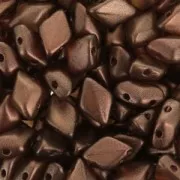 Czech Glass beads Gemduo 2 holes 8x5 mm Halo Tangerine x10g