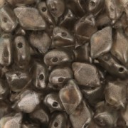 Czech Glass beads Gemduo 2 holes 8x5 mm Halo Champagne x10g|raw }}