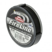 Fireline braided nylon wire 0.17 mm (8LB) Black Satin x45m