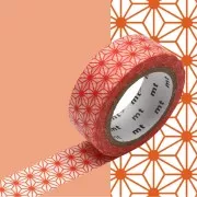 Masking Tape 15 mm Stars Asanoha Yellow x10m