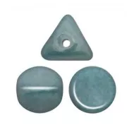 Glass beads Ilos® by Puca® 5x5 mm Opaque Blue Ceramic Look x10g