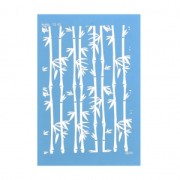 Silk Screen Moiko for polymer clay 74x105 mm - Bamboo pattern 10.48 x1