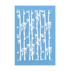 Silk Screen Moiko for polymer clay 74x105 mm - Bamboo pattern 10.48 x1