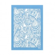 Silk Screen Moiko for polymer clay 74x105 mm - Zebra Pattern 10.10 x1