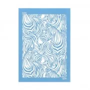 Silk Screen Moiko for polymer clay 74x105 mm - Zebra Pattern 10.10 x1