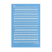 Silk Screen Moiko for polymer clay 74x105 mm - Geometric patterns 10.25 x1