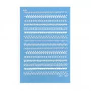 Silk Screen Moiko for polymer clay 74x105 mm - Geometric patterns 10.25 x1