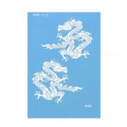 Silk Screen Moiko for polymer clay 74x105 mm - Chinese Dragon pattern 11.12 x1
