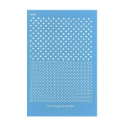 Silk Screen Moiko for polymer clay 74x105 mm - Dots design Fancy Puppet x1