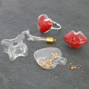 Assortment of 5 microbeads without hole 0.5 mm Crystal x20g