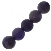 Amethyste Beads 6 mm - frosted effect x15|raw }}