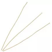 Head pin 70x2.15x0.7mm fine Gold plated x10