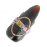 Aventurine Pear 34x15mm Dark Topaz x1