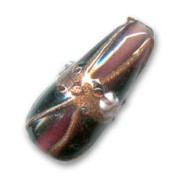 Aventurine Pear 32x15mm Amethyst x1