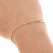 Gold Filled Venetian mesh chain 1 mm x 50 cm