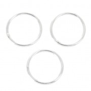 12x1 mm 925 Sterling Silver closed Jump rings x4