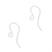 925 Sterling Silver 11 mm earwires x2|raw }}