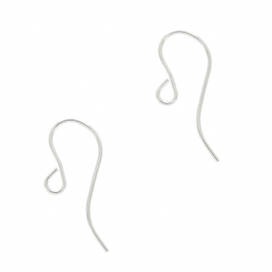 925 Sterling Silver 11 mm earwires x2