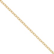Chain Forçat links 2mm - gold-finished stainless steel x10m