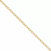 Chain Forçat links 2mm - gold-finished stainless steel x10m