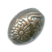 CCB Olive bead 15x10mm Dark Bronze x 1
