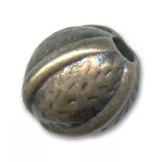 CCB Rround bead 15mm Bronze tone x 1