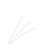 Head pins 2 mm 38x0.8 mm Fine silver plating x25