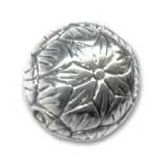 CCB Round bead 13mm Antic Silver tone x 1