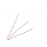 Head pins 2 mm 38x0.8 mm Rose Gold Tone x25|raw }}