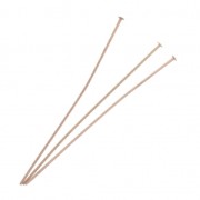 Head pins 2.2 mm - 63x0.8 mm Rose Gold Tone x25|raw }}