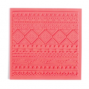 Texture stamp for polymer clay 9 cm Ethnic x1