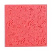 Texture stamp for polymer clay 9 cm Leaves x1