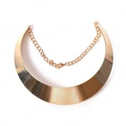 Metal chocker torque with chain 12 cm Gold Tone x1|raw }}