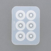 Silicone mold to make large inclusion resin beads of 19 mm x1