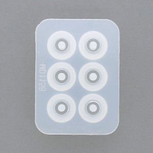 Silicone mold to make large inclusion resin beads of 19 mm x1