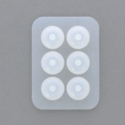 Silicone mold to make large inclusion resin beads of 19 mm x1