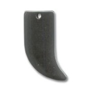 Shark tooth Pendant 26 mm Hematite