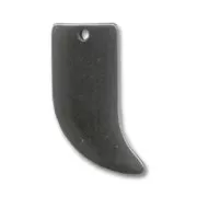 Shark tooth Pendant 26 mm Hematite